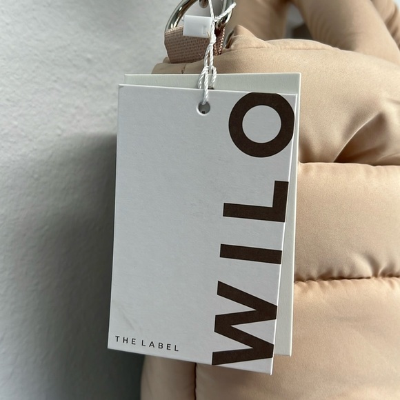 🤎 WILO The Label Weekender Quilted Travel/Gym/Baby Bag w/ Crossbody In Taupe - Picture 4 of 12